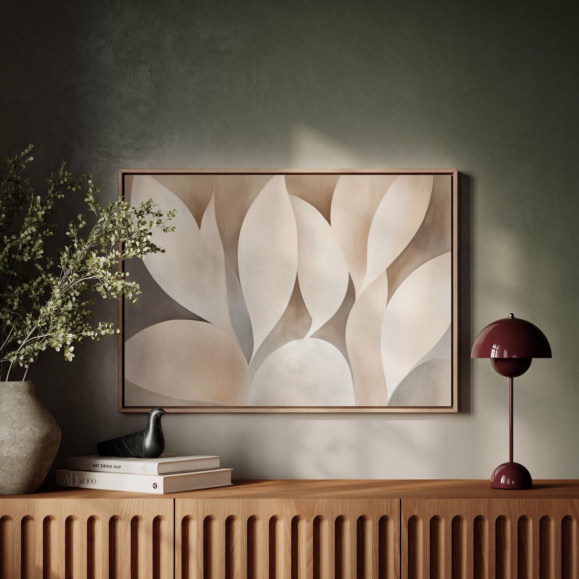 Minimalist Abstract Composition, Organic Shapes - Image 2