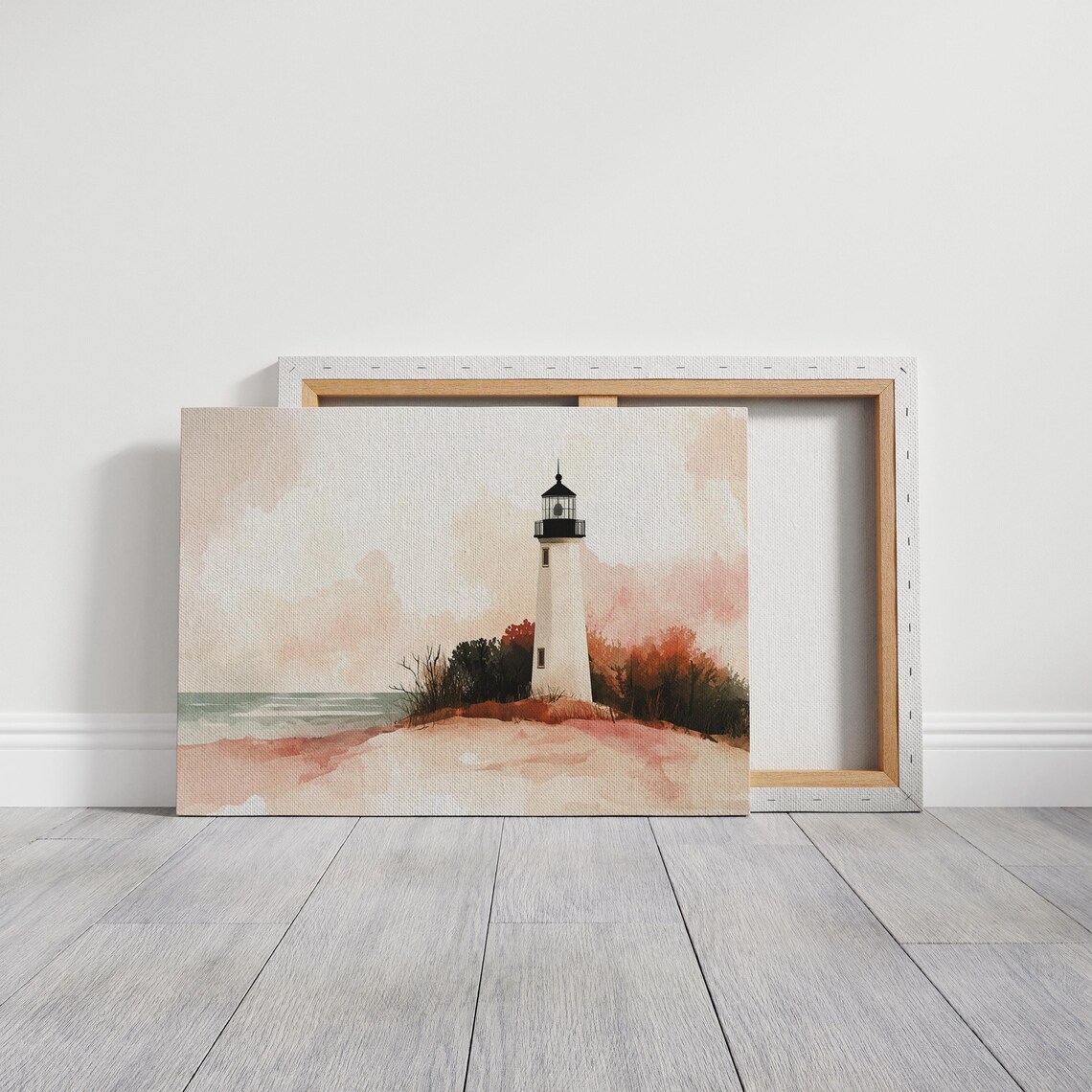 Peaceful Lighthouse Watercolor, Faith Inspired Beacon - Image 3