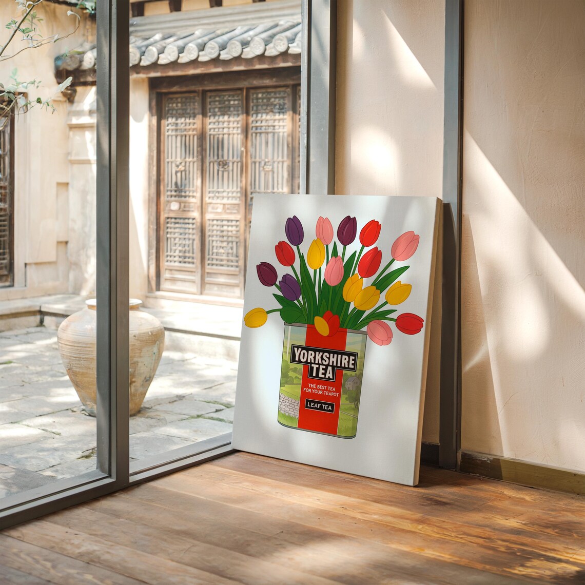 Yorkshire Tea Tin Tulip Print, Pop Art Style - Image 4