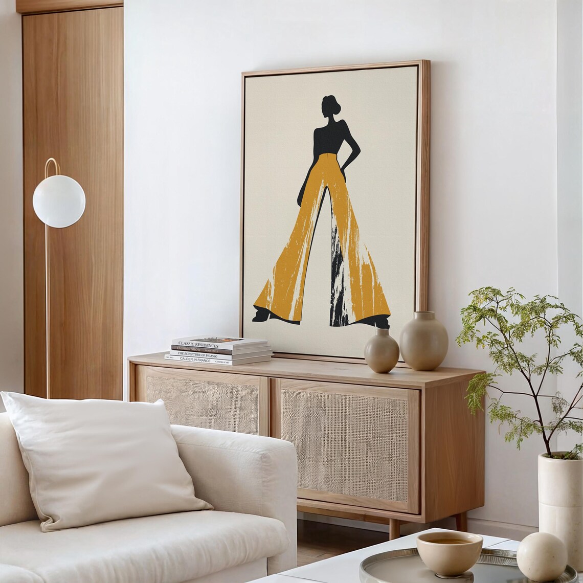 Fashion Inspired Abstract Silhouette, Modern Woman - Image 4