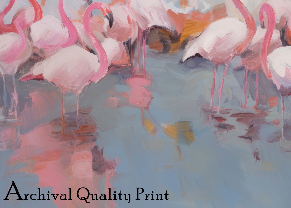 Flamingo Art Print, Tropical Nursery Decor - Image 4