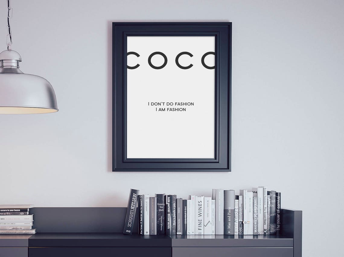 Fashion Quotes Fashion Poster Fashion Print Fashion Wall Decor Fashion Home Decor Salon Decor Typography Files - Image 2