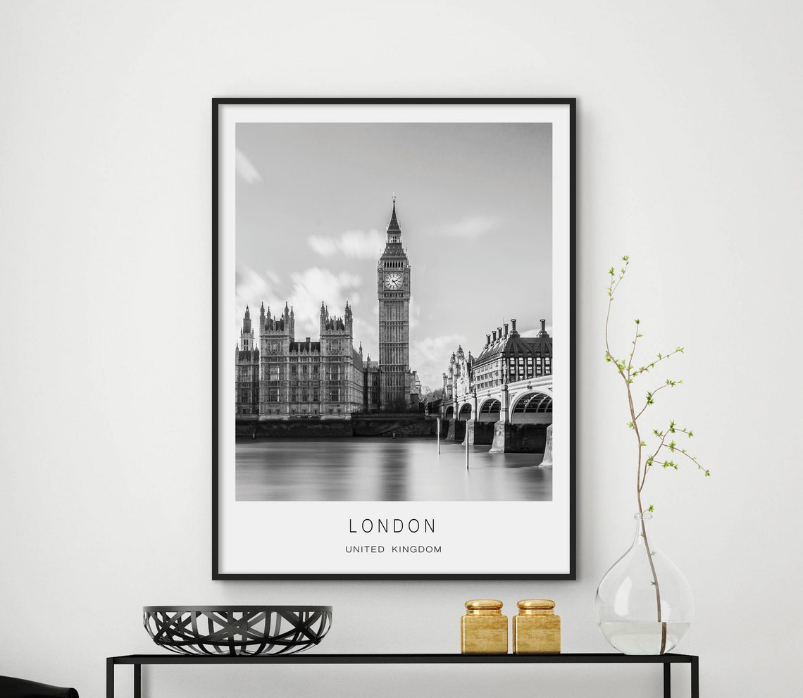 London Print London Poster London Wall Art London Decor London Gift London Art Print London England London City Files