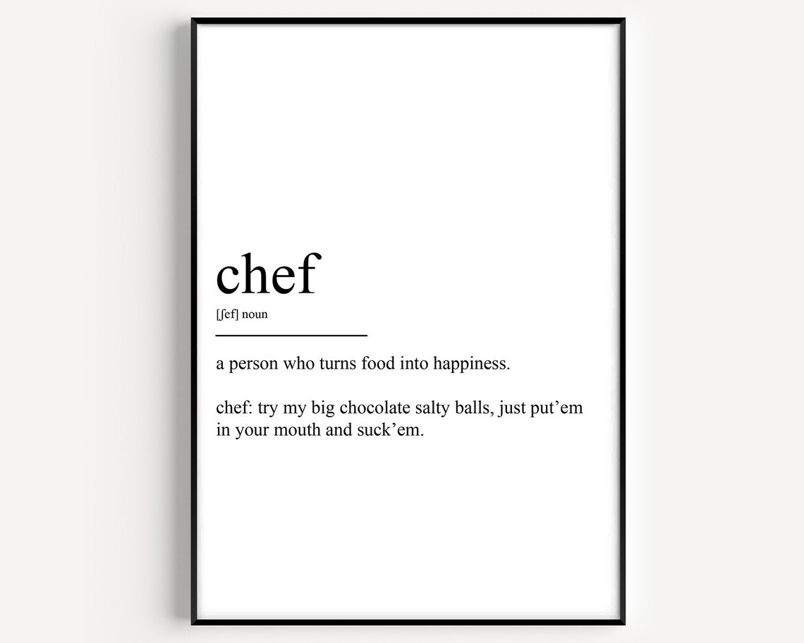 Chef Definition Poster Print