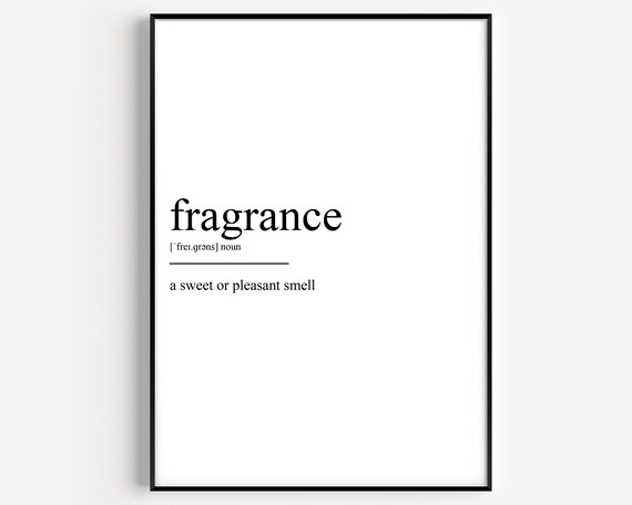Fragrance Definition Typography Art Print