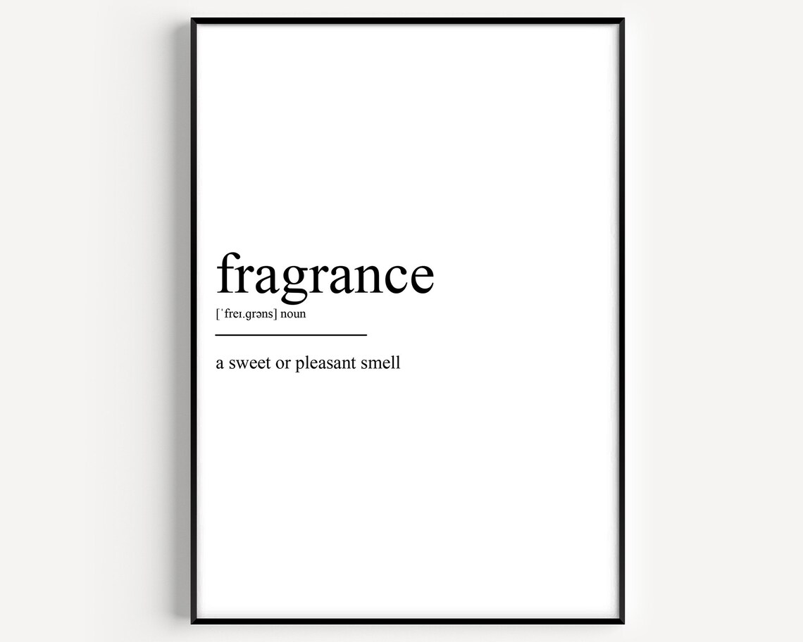 Fragrance Definition Typography Art Print
