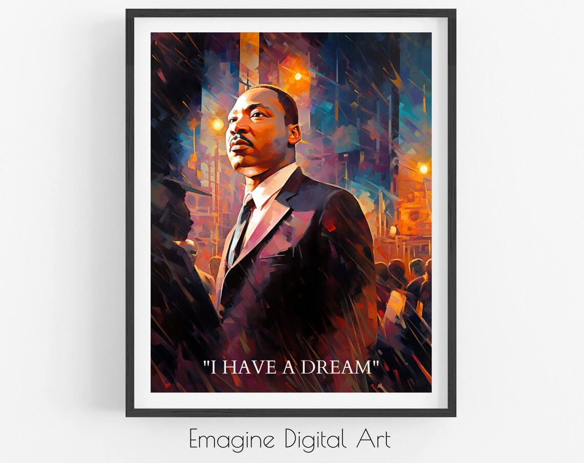 Dr Martin Luther King Jr African American Culture Art Print