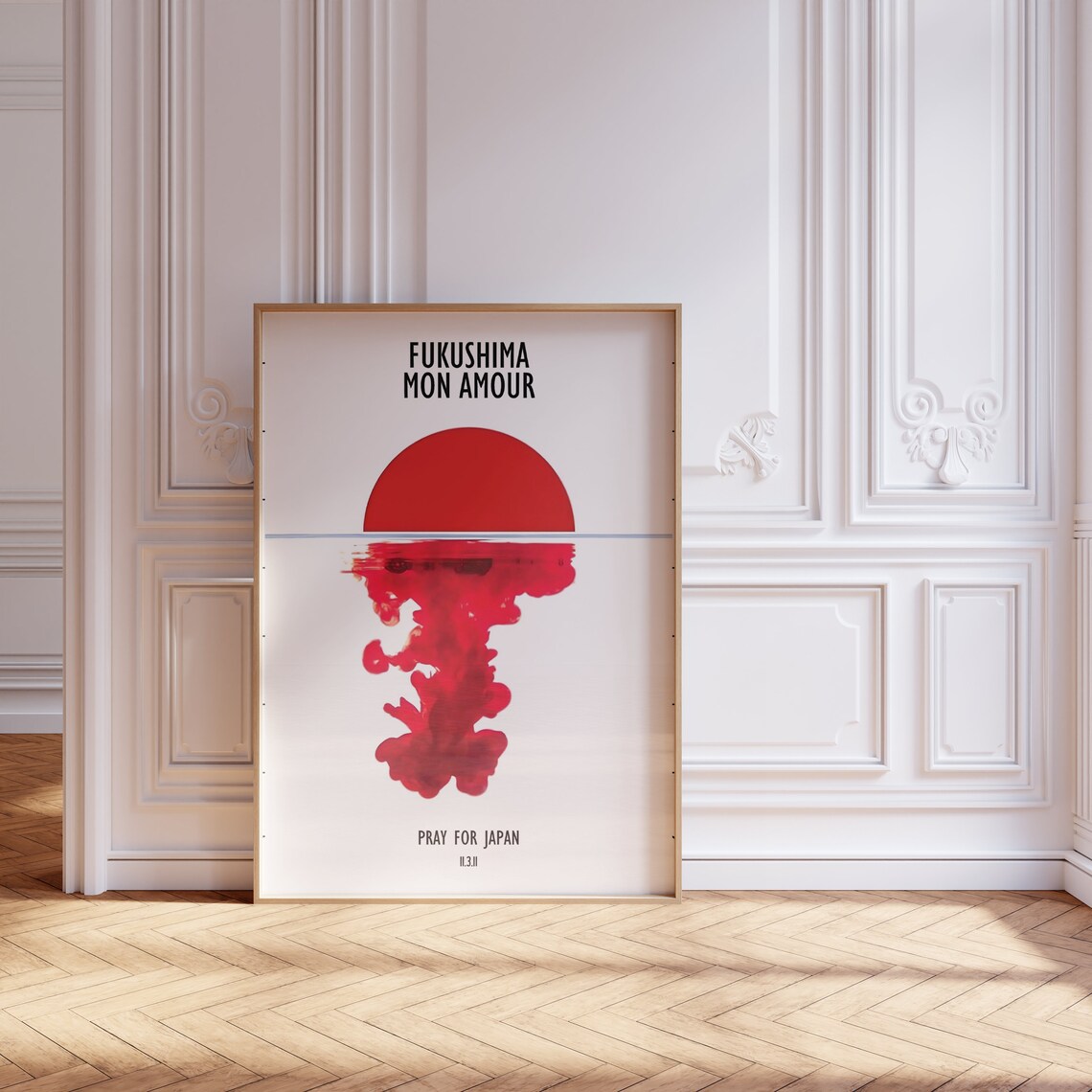 Fukushima Mon Amour Pray For Japan 11 3 11 Memorial Art Poster - Image 2