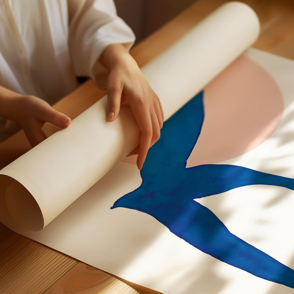 Henri Matisse 1931 Papier Decoupes Blue Swallow Exhibition Poster - Image 4