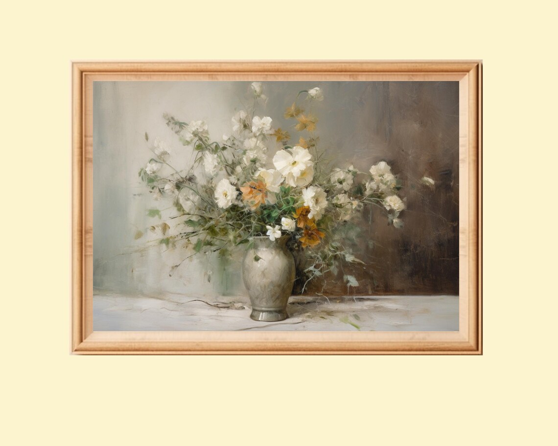 Flower Artwork Vintage Botanical Still Life