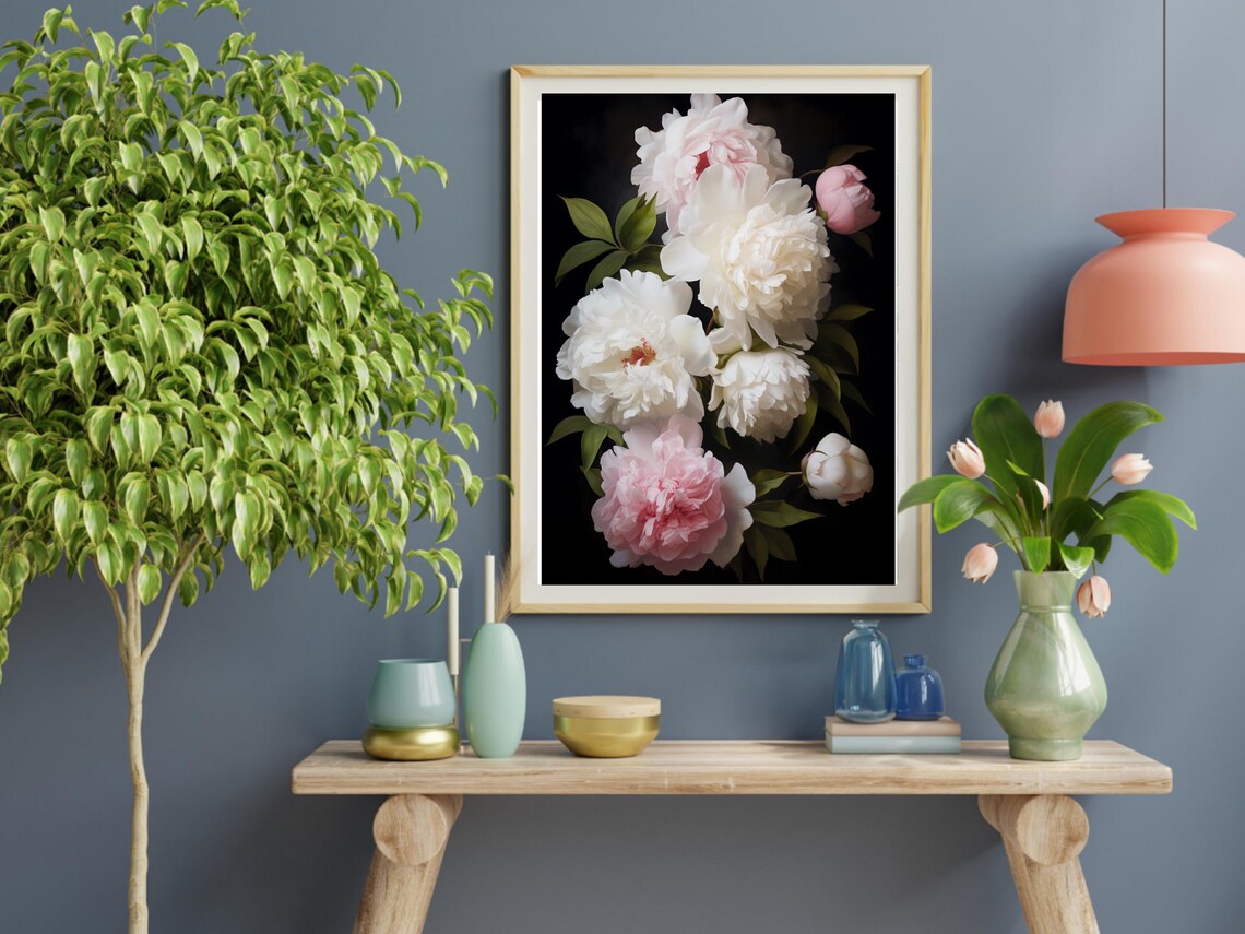 Floral Still Life Painting, Vintage Botanical Art Print - Image 2