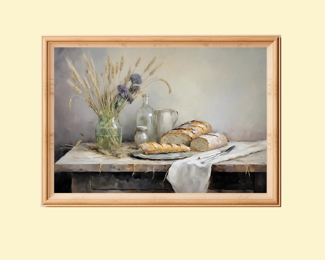Rustic Kitchen Wall Art, Farmhouse Still Life