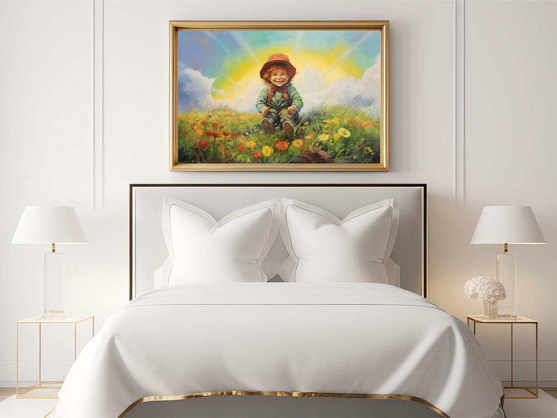 St Patricks Day Lucky Little Leprechaun Art Print - Image 2