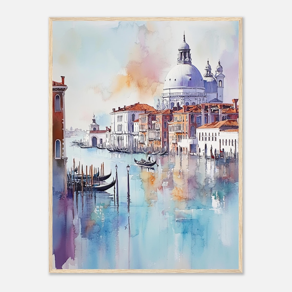 Venice Grand Canal Watercolor Travel Poster