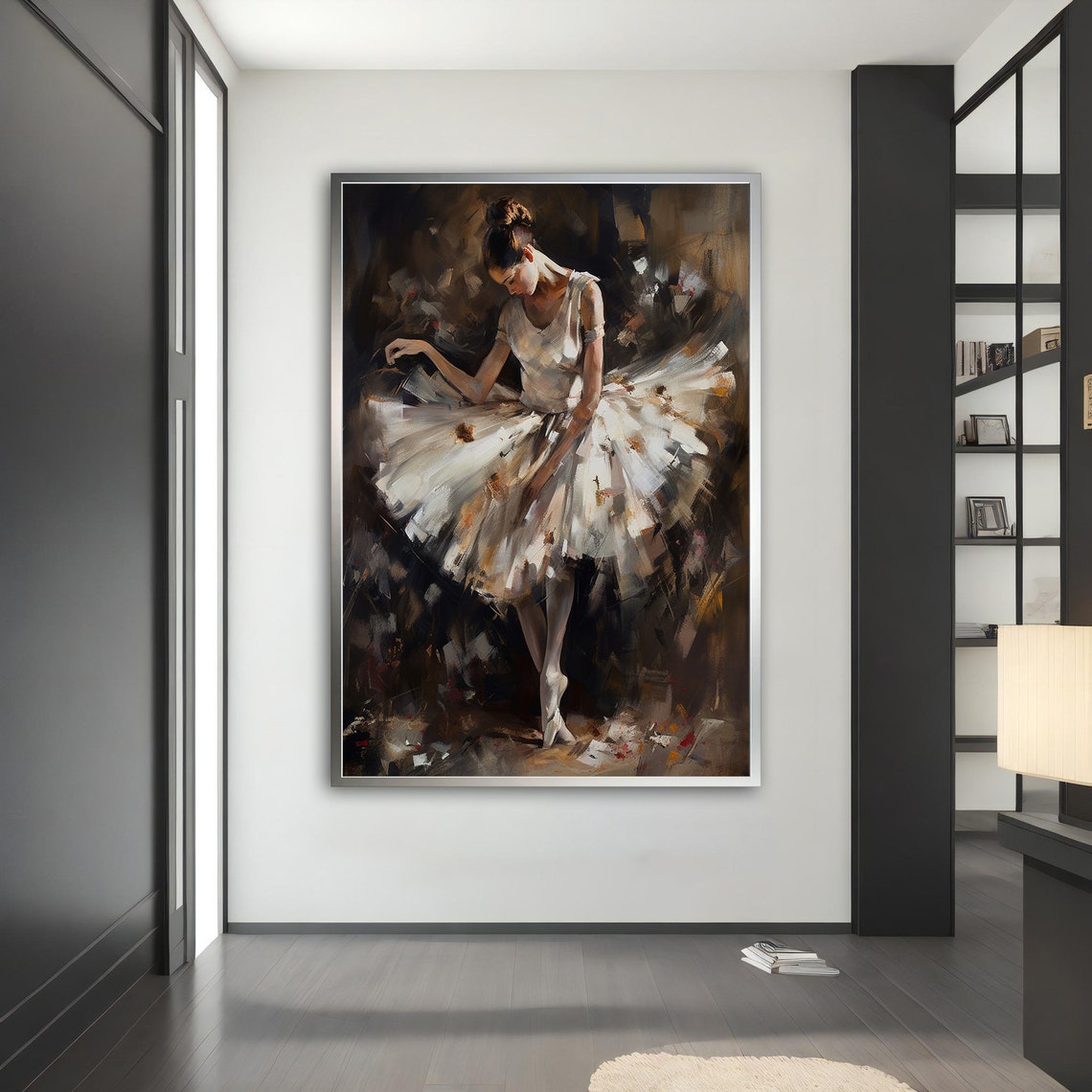 Ballerina Effect Ballerina Girl Painting Ballerina Wall Art Home Decor Ballerina Print Ballerina Girl Painting