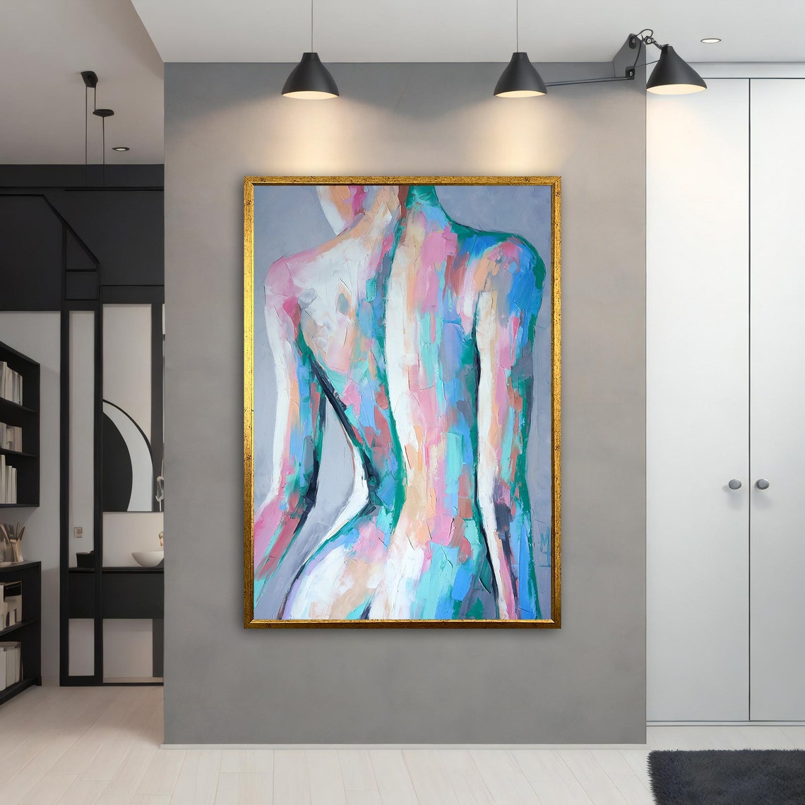 Sexy Woman Body Art Nude Girl Wall Art Sexy Young Woman Art Sensual Girl Erotic Home Decor