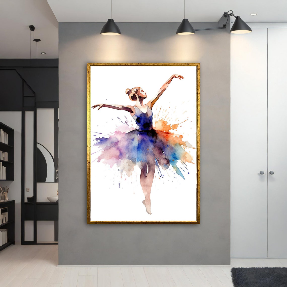 Ballerina Effect Ballerina Girl Print Ballerina Wall Art Ballerina Print Ballerina Girl Painting Decor For Gift - Image 4