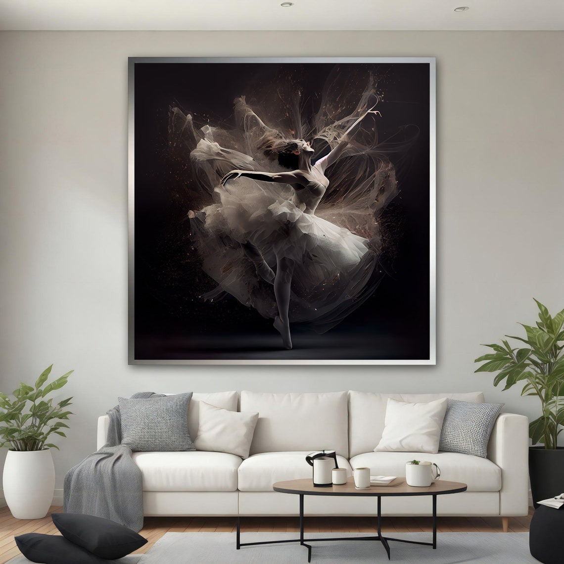 Ballerina Girl Painting Ballerina Print Art Beautiful Woman Dancer Wall Art Dance Painting Ballerina Print - Image 2