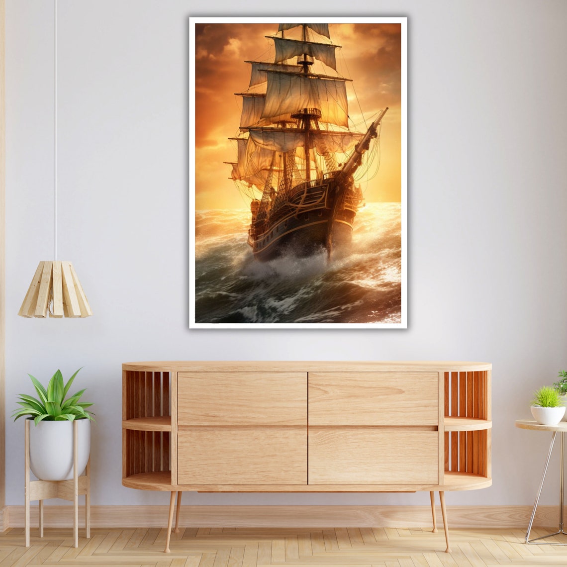 Coastal Ship Nautical Beach House Decor - Image 4