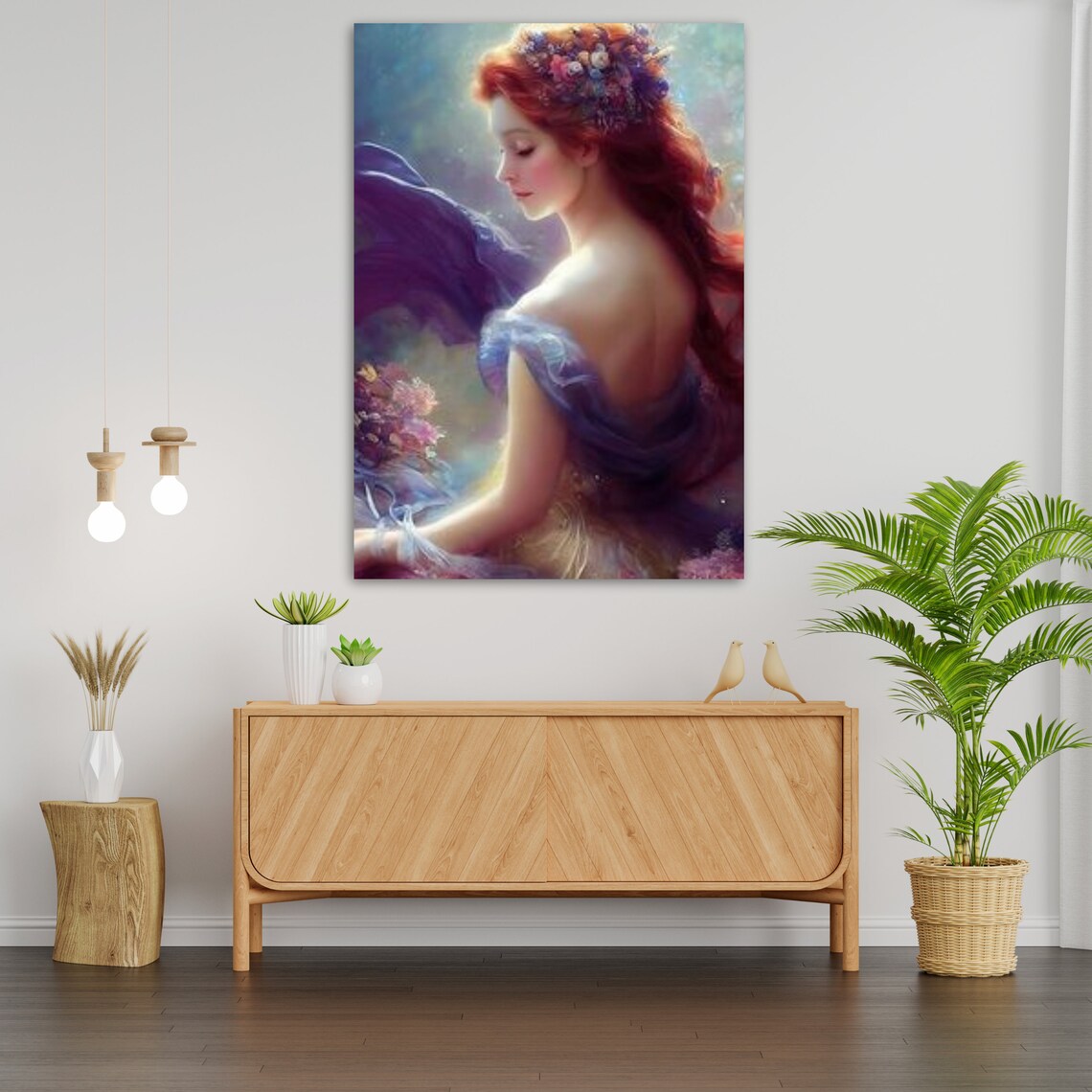 Fairy Girl Whimsical Nursery Decor Art Print - Image 2