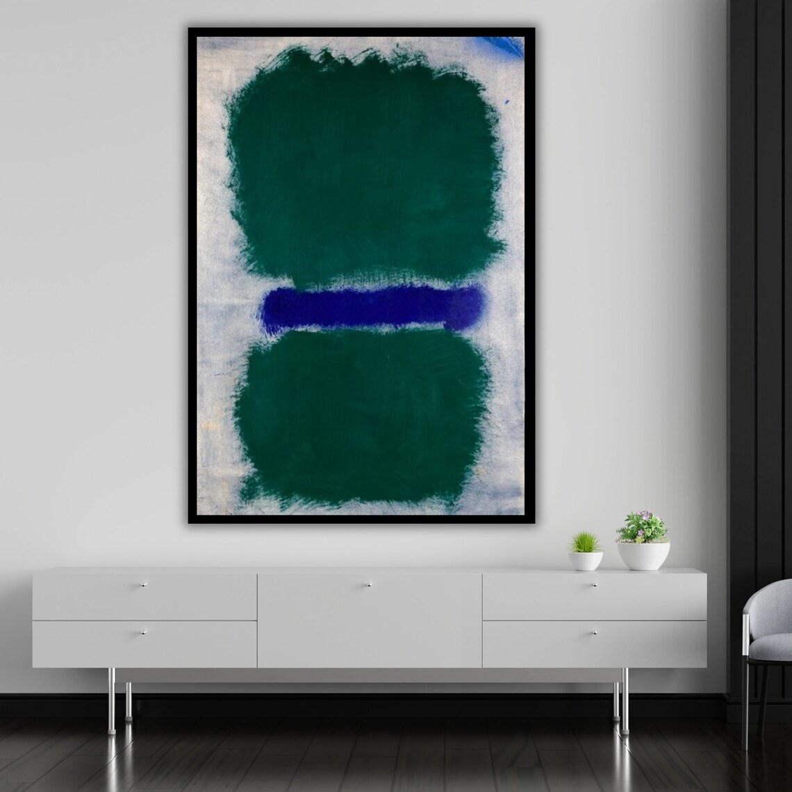 Vertical Rothko Style Contemporary Abstract Art - Image 4
