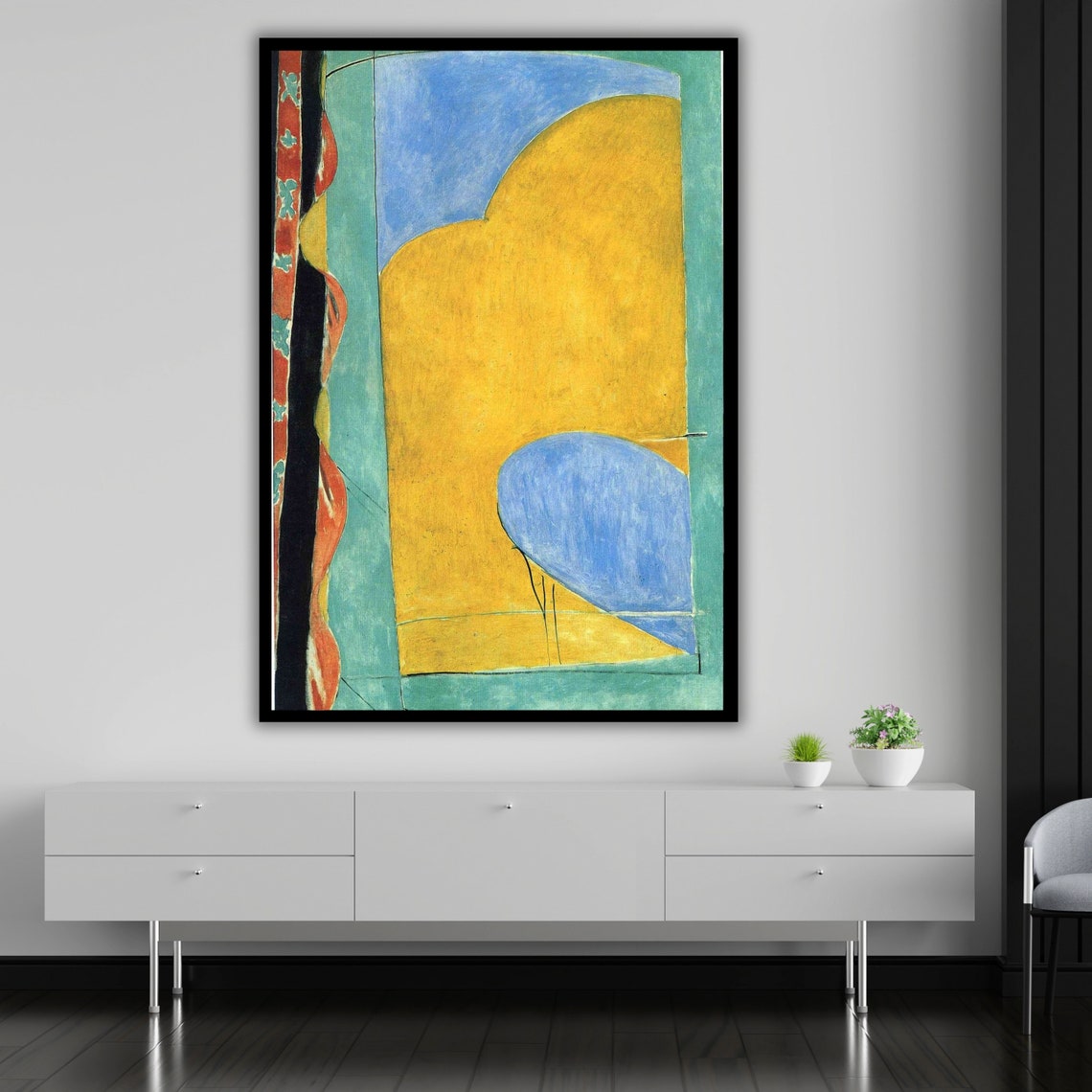 Henri Matisse Along Time Alone Wall Art Ready To Hang Wall Art Modern Abstract Art Minimalist Home Decor - Image 5