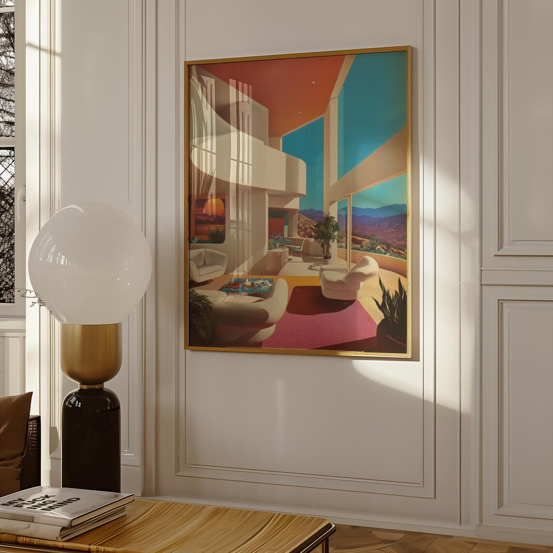 Arizona Sunset Inspired Retro Futurism Poster - Image 2