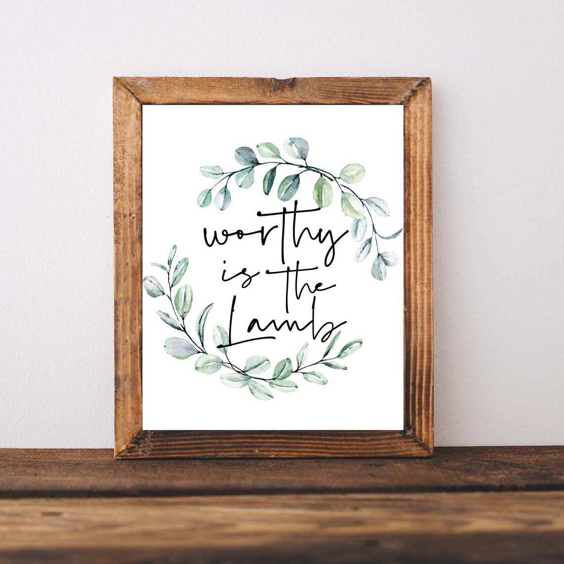 Worthy Is The Lamb Easter Christian Wall Art Print