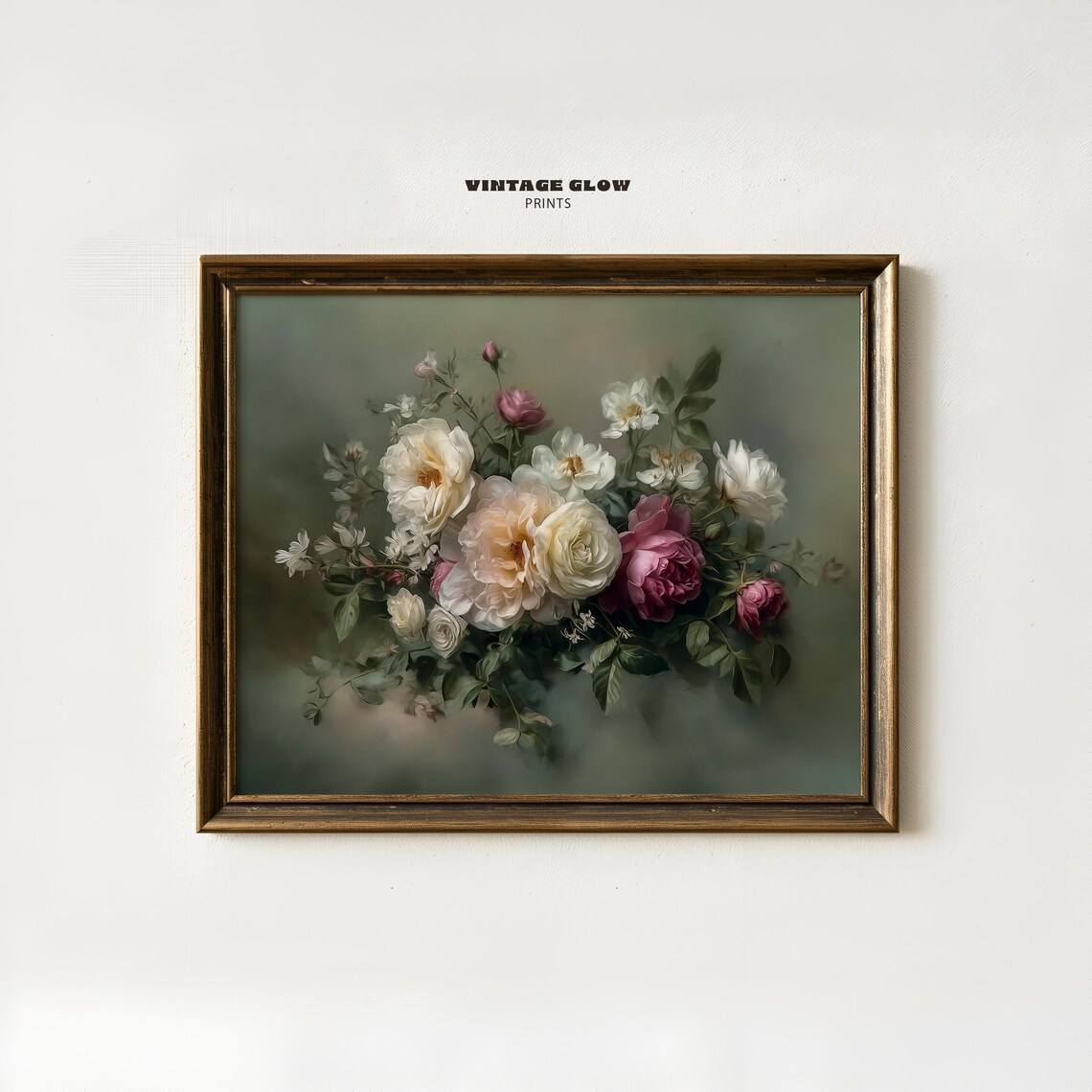 Antique Floral Vintage Moody Flower Art Print