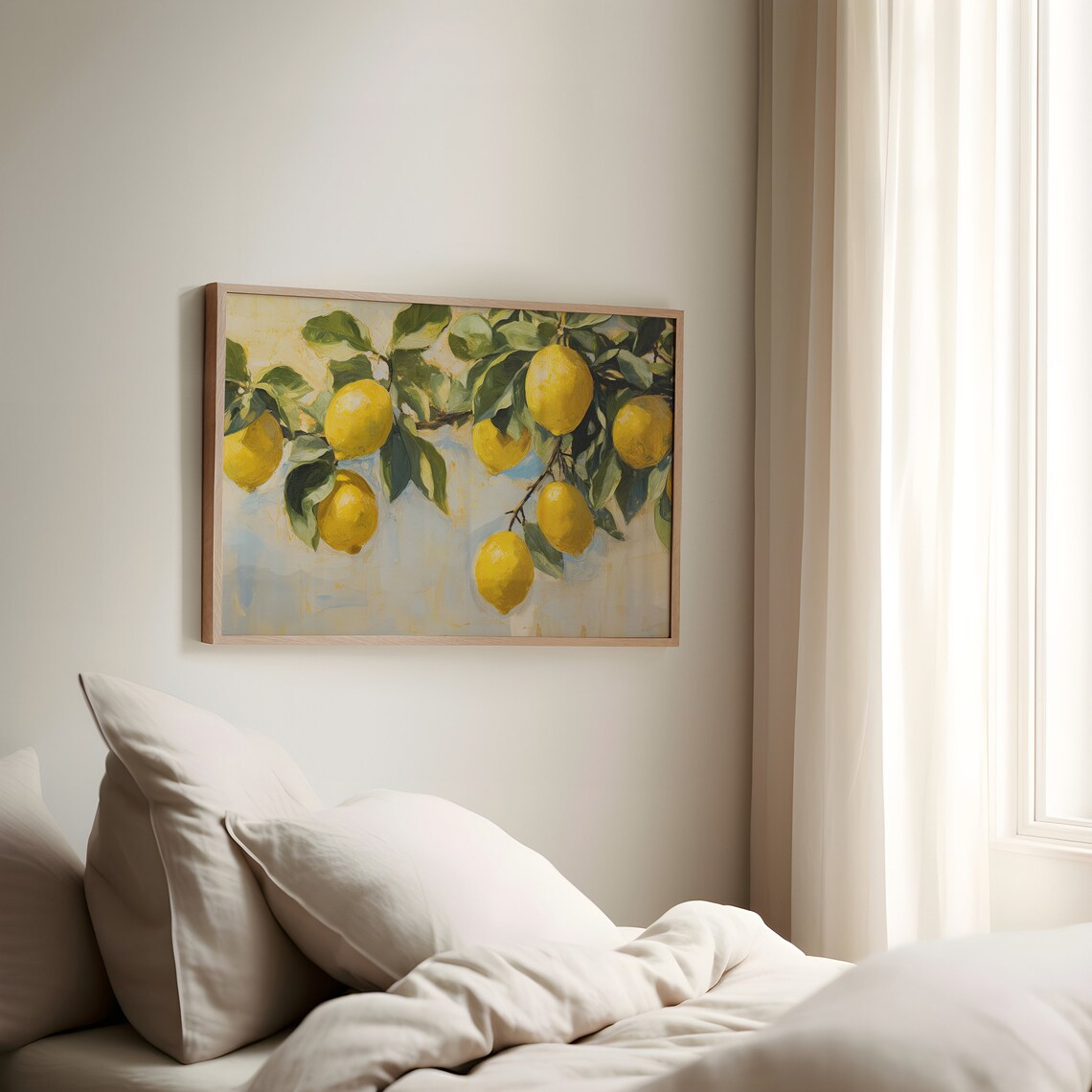 Lemon Tree Vintage Italian Summer Art Print - Image 2
