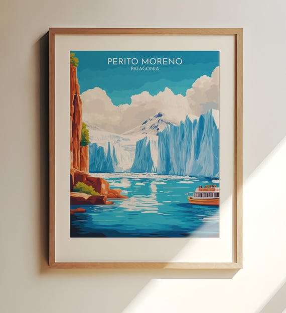Argentina Wall Art Travel Stunning Andes Mountains And Ice Field Scenery