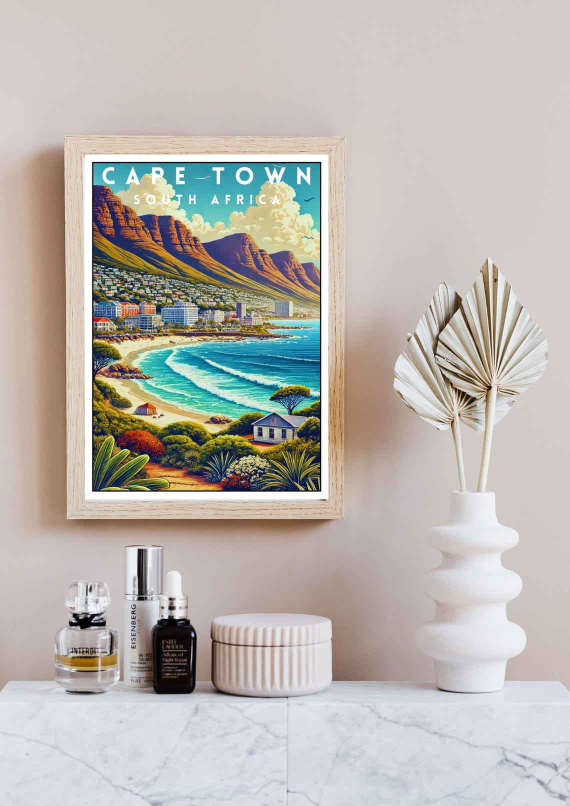 Cape Town South Africa Camps Bay Table Mountain Beach Poster - Image 4