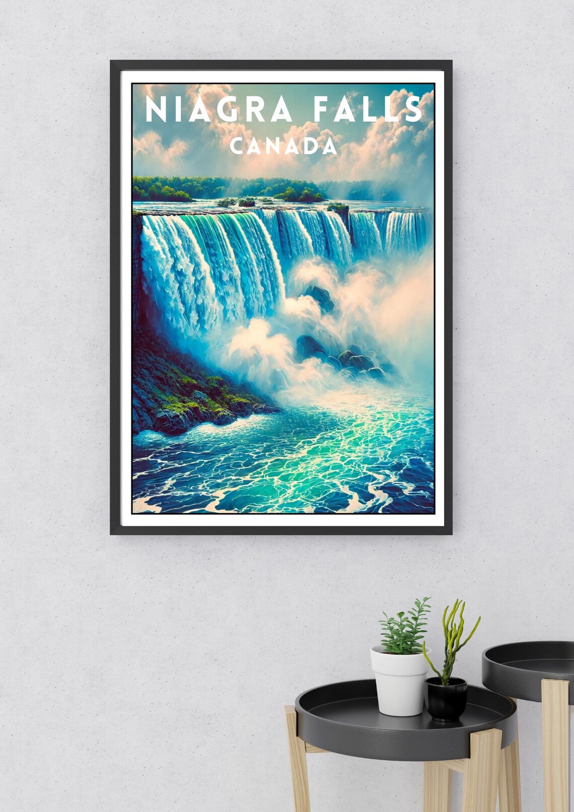 Niagara Falls Canada Travel Poster, Scenic Landscape - Image 2