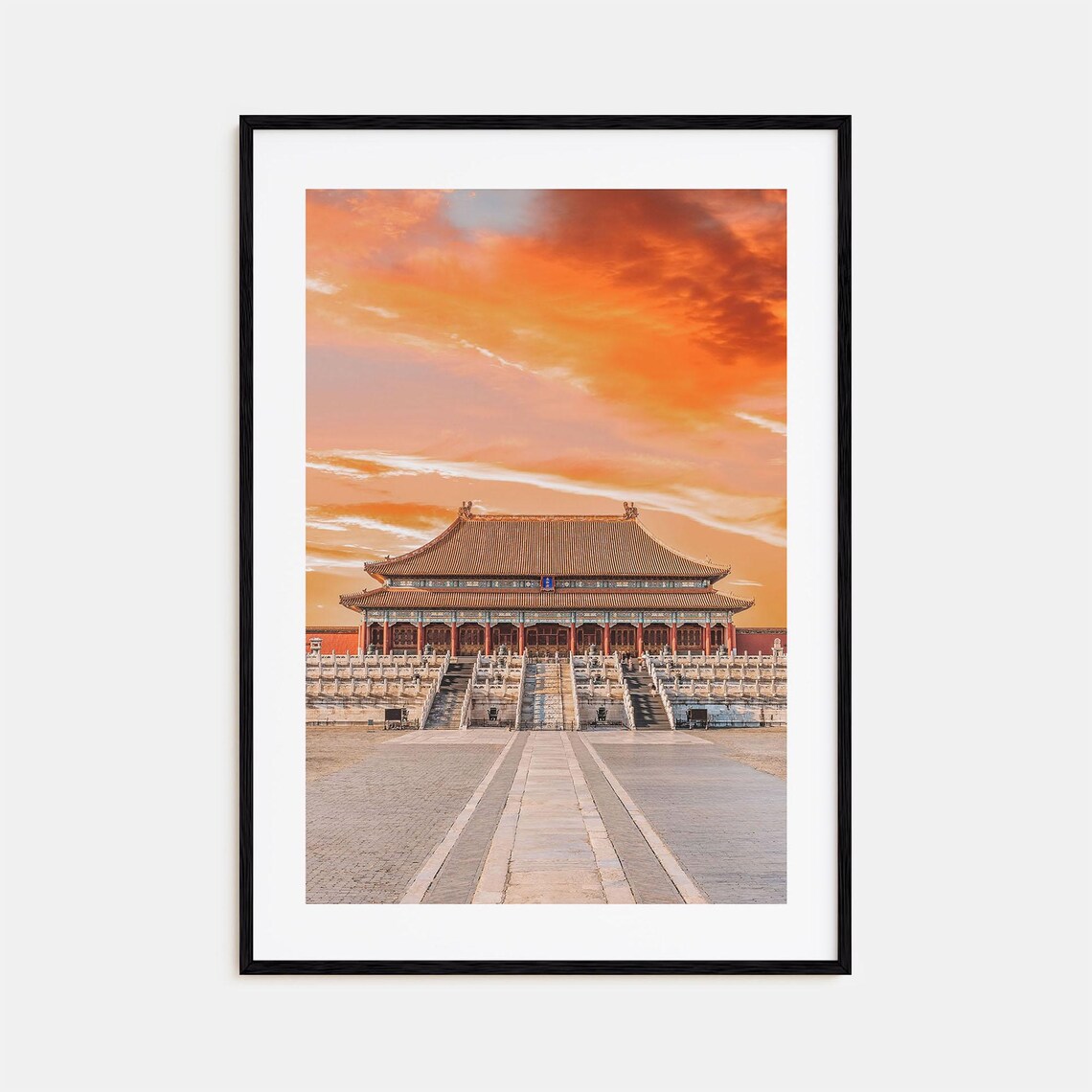 Beijing Colorful Poster Print No 2, Travel Map