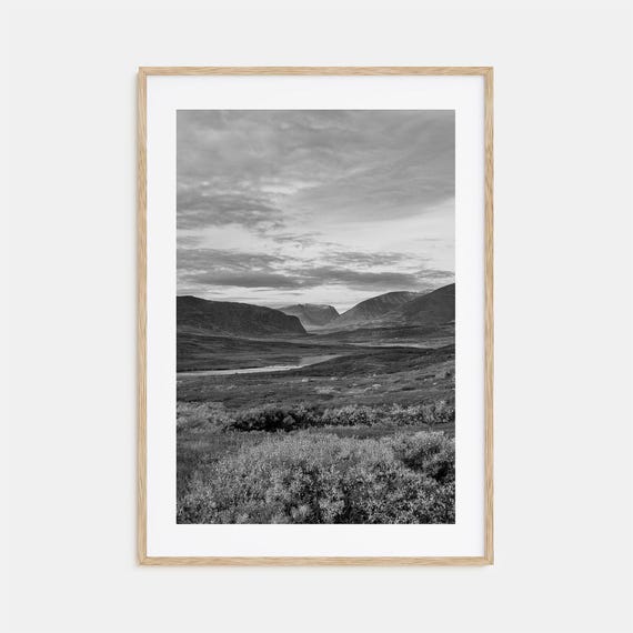 Sweden Black and White Travel Poster, Map Art Print