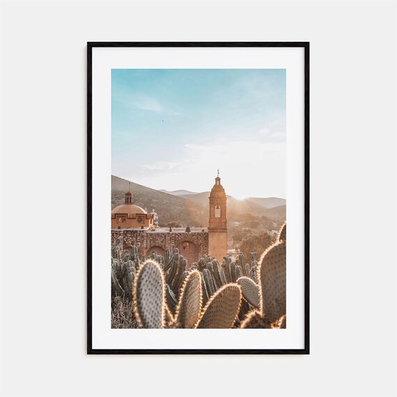 Mexico Colorful Travel Poster, Street Map Art Print