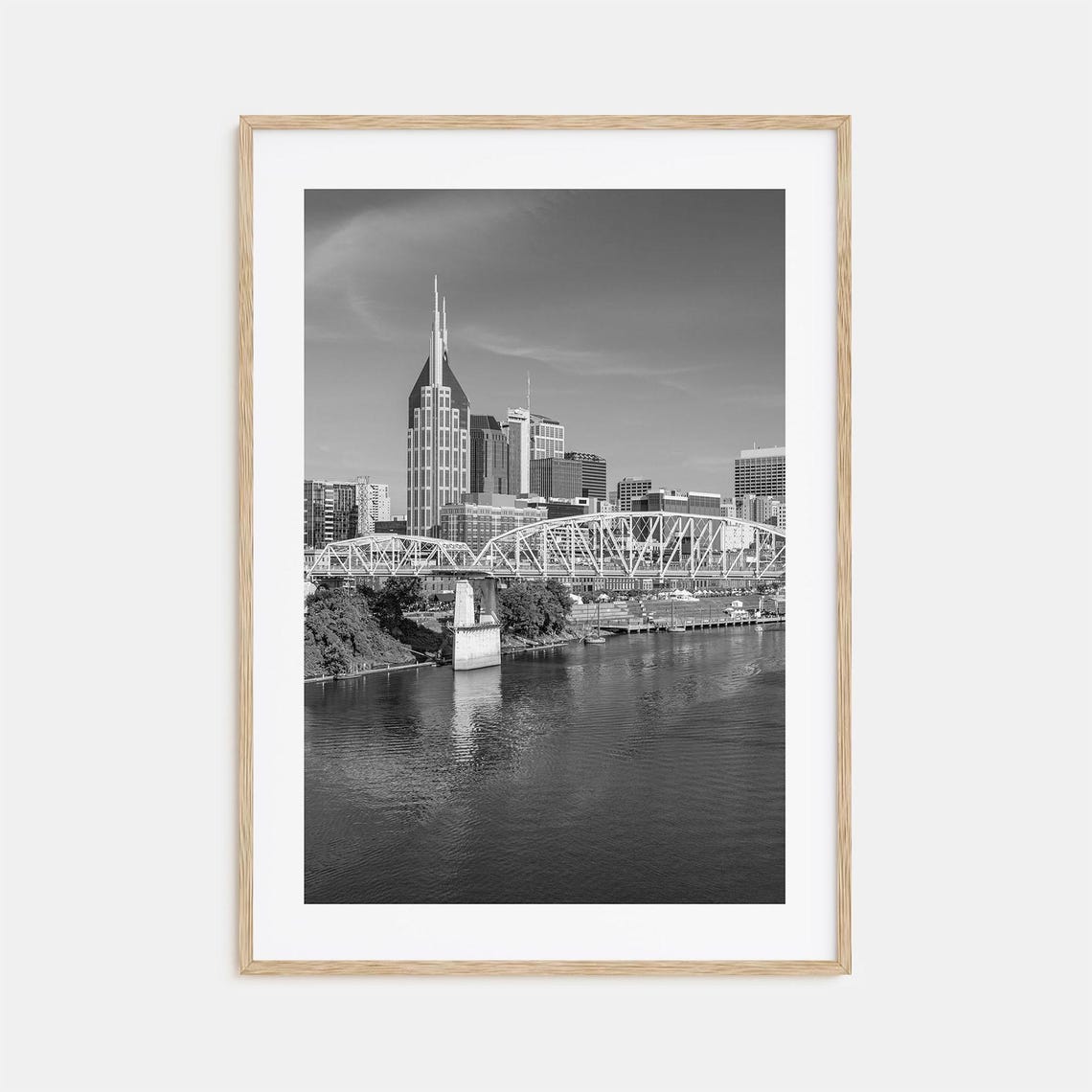 Nashville Photo Poster Print Nashville Black And White Wall Art Nashville Photography Nashville Travel Nashville Map Poster