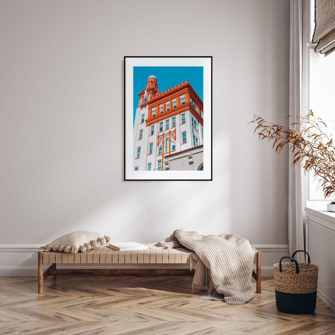 Fargo North Dakota Historic Red Brick Tower Blue Sky Photo Poster - Image 2