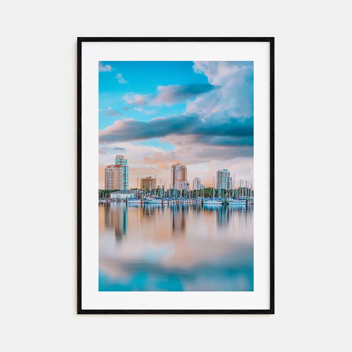 St Petersburg Colorful Poster Print Florida St Petersburg Photo Art Decor Saint Petersburg Travel Print Street Map Poster