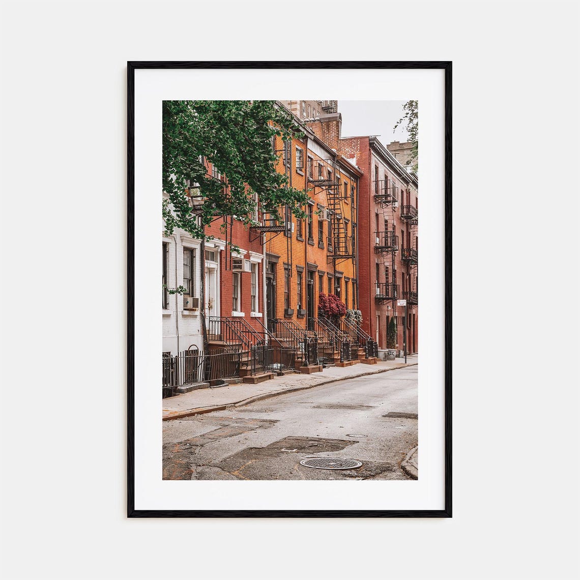 Soho New York Brick Buildings With Fire Escapes Street Poster
