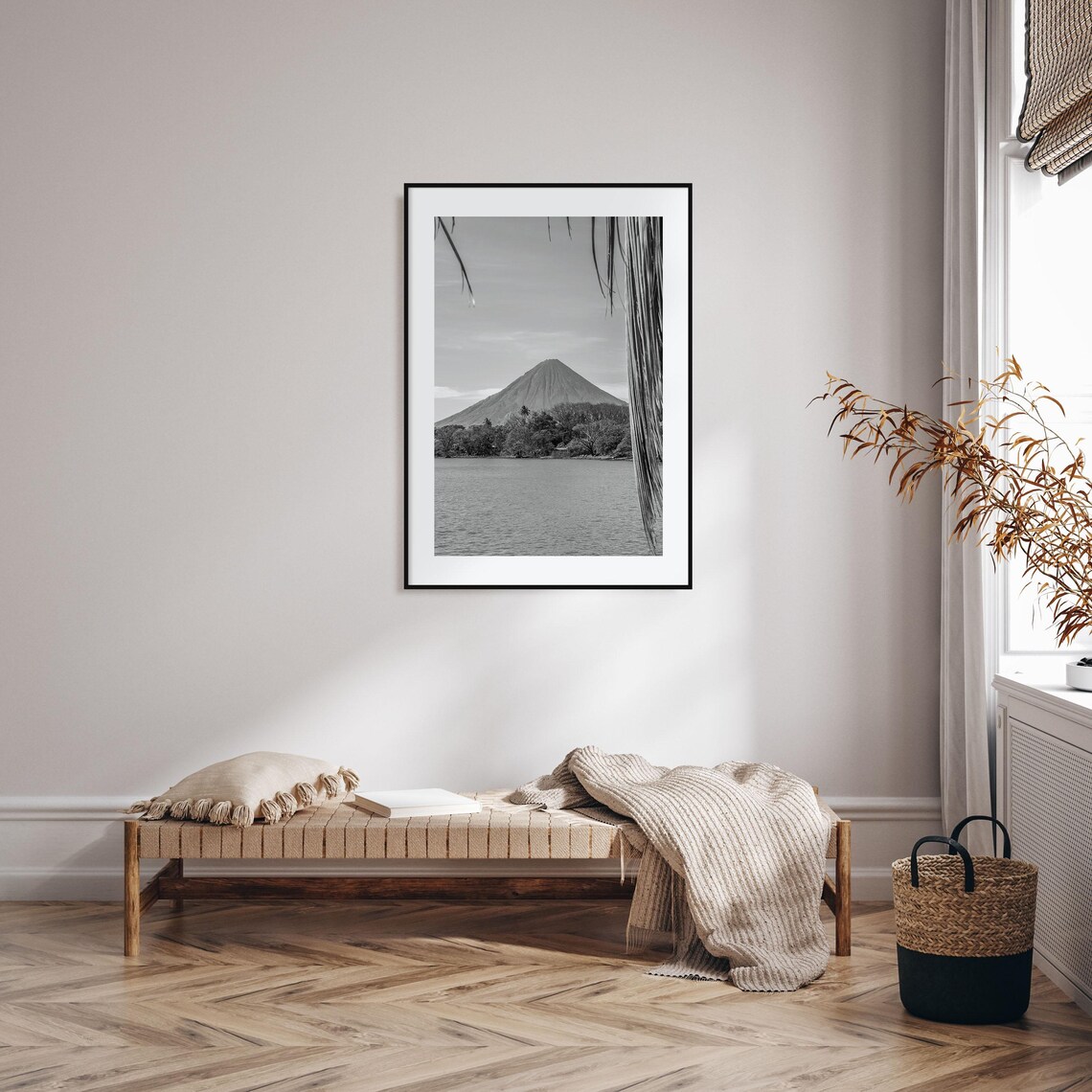 Nicaragua Travel Poster, Black and White Map Art - Image 2