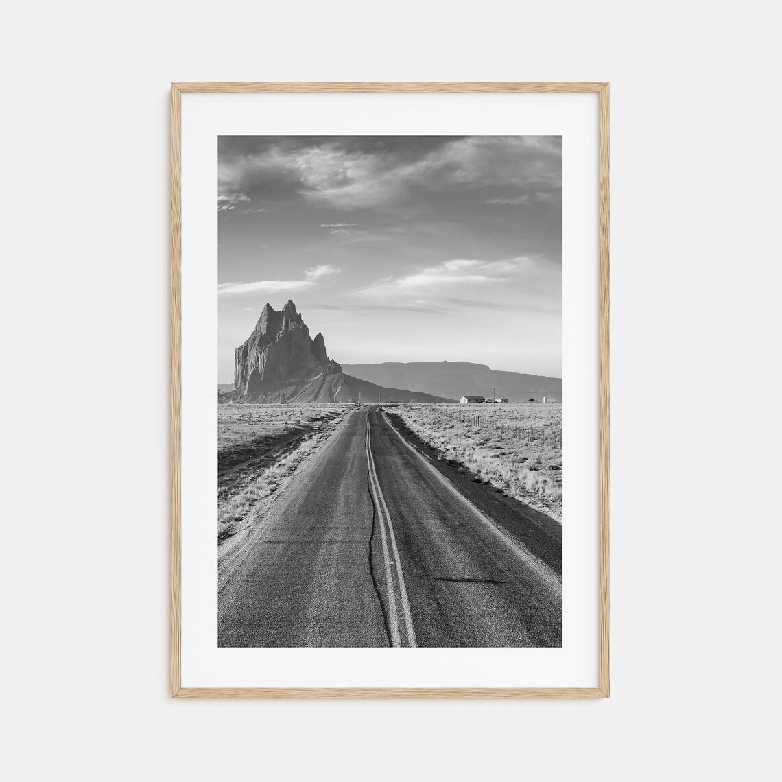 New Mexico Black and White Travel Poster Print