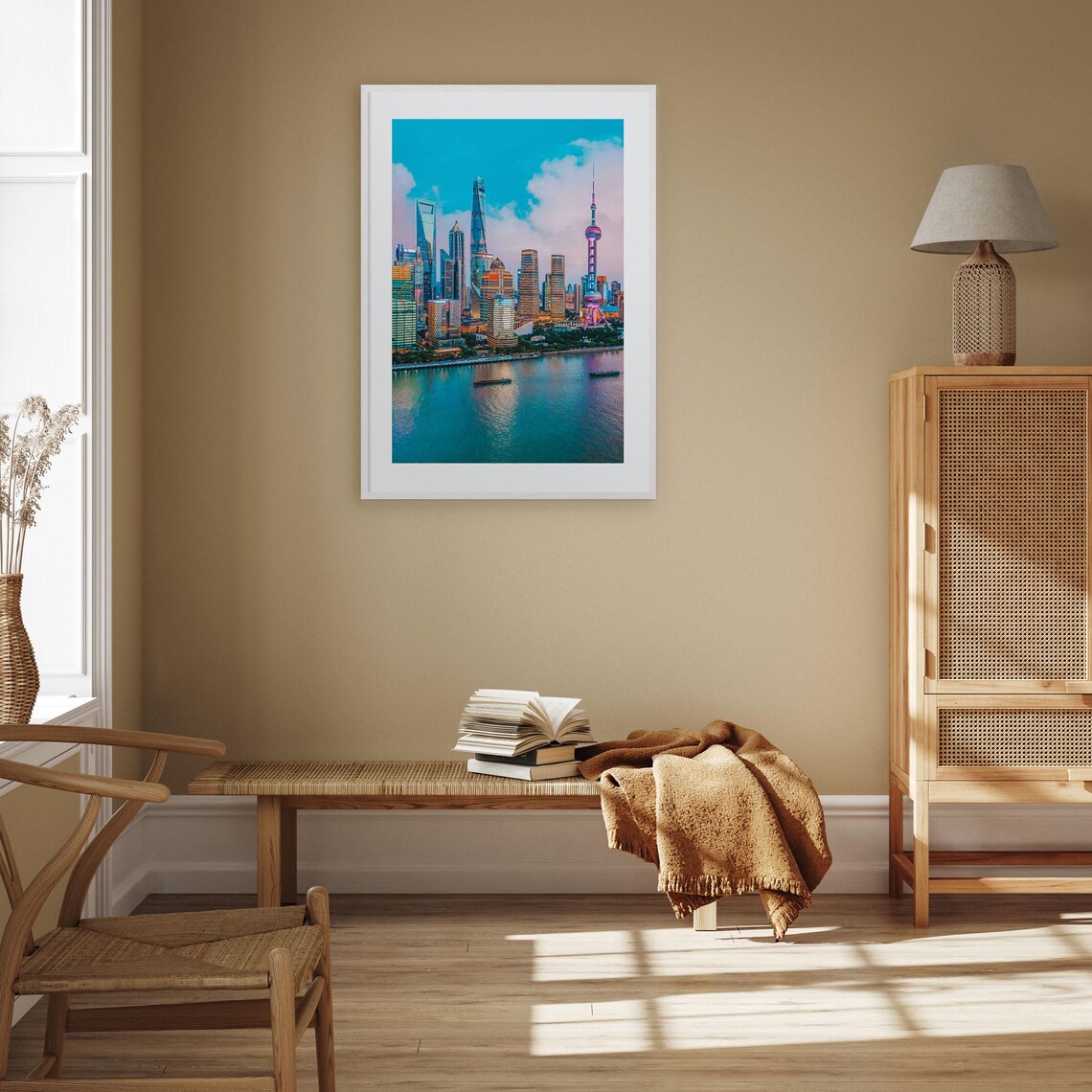 Shanghai City Map Poster Print, Travel Wall Art - Image 2