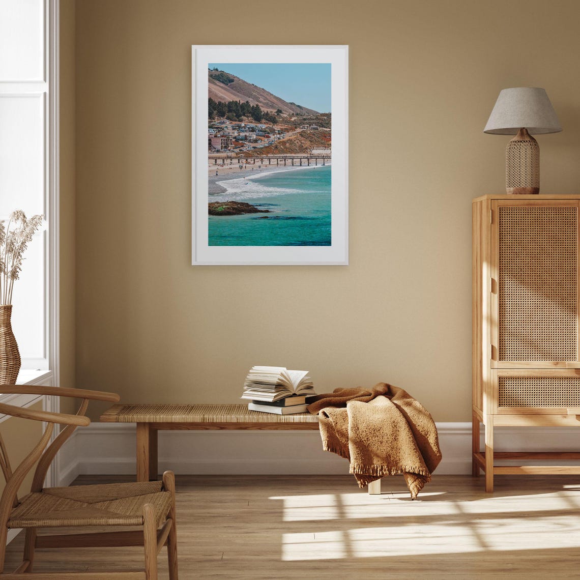 Avila Beach California Pier Turquoise Water Photo Art Poster - Image 3