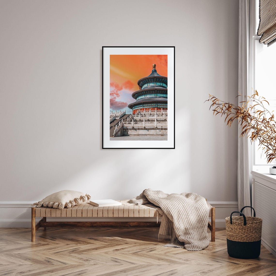 Beijing Temple Of Heaven Sunset Glow Over Stone Terraces Photo Poster - Image 2