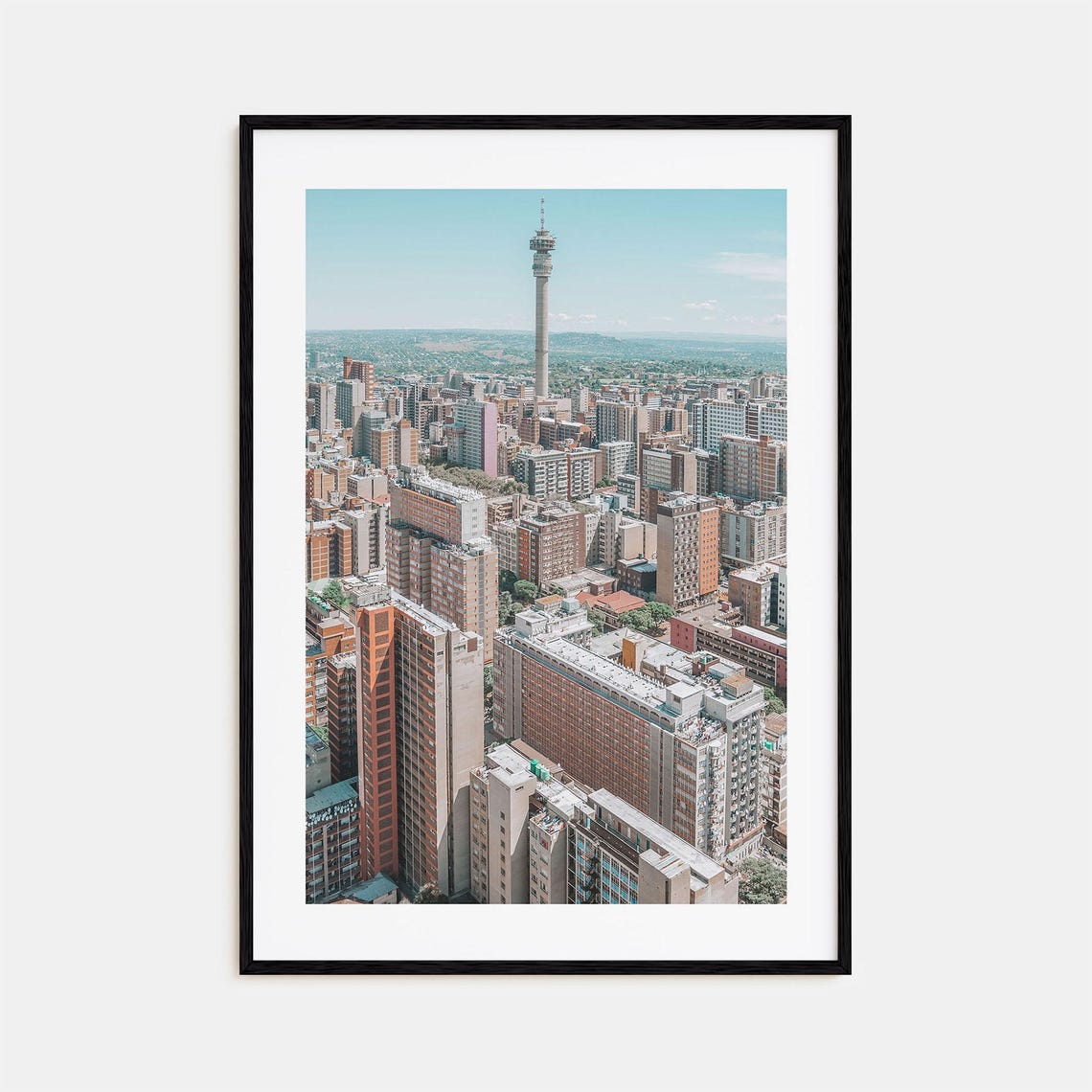 Johannesburg South Africa City Skyline Hillbrow Tower Poster