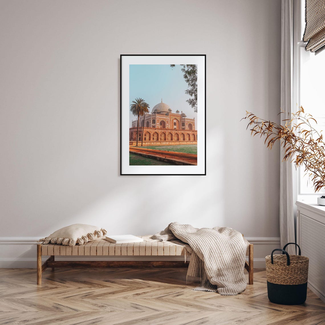 Delhi Humayun Tomb Morning Light Colorful Photography Poster - Image 2