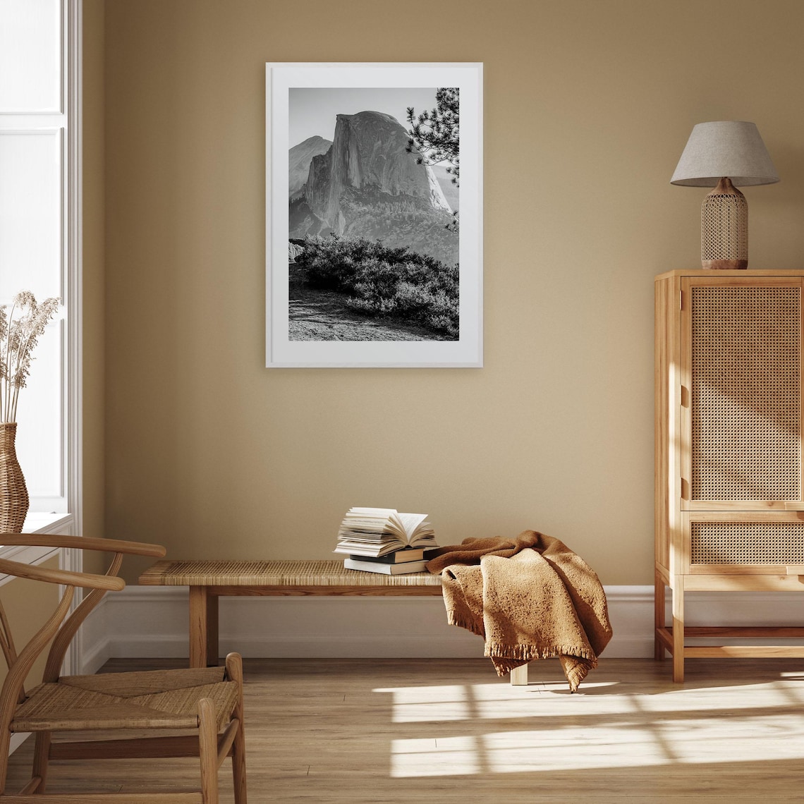 Half Dome Black And White Travel Poster Print - Image 3