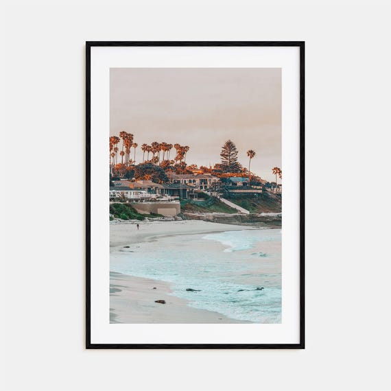 La Jolla Travel Poster Print, City Map Wall Art