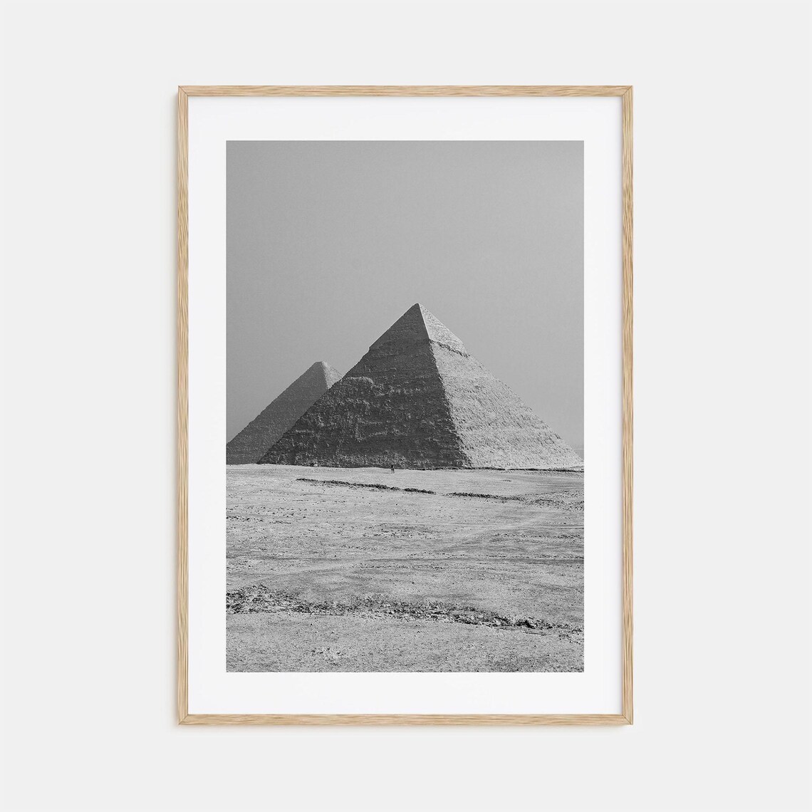 Egypt Black And White Travel Poster, Map Art Print